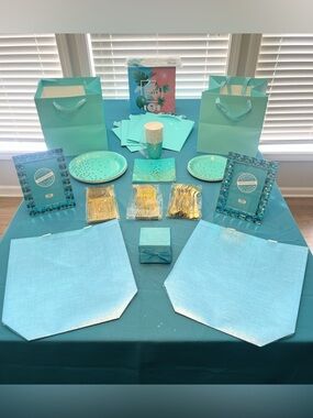 Turquoise Party Decoration Set